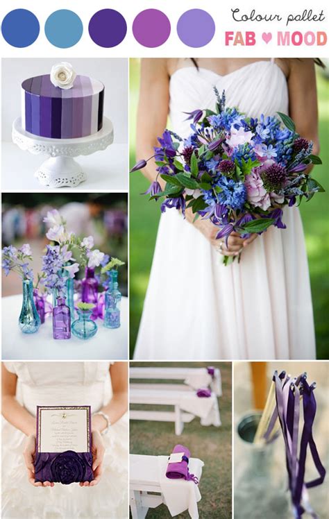 Purple Blue Wedding Colors Purple Blue Wedding Theme