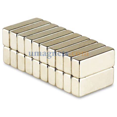 20mmx10mmx2mm Flat Neodymium Block Magnets N52 Super Strong Large