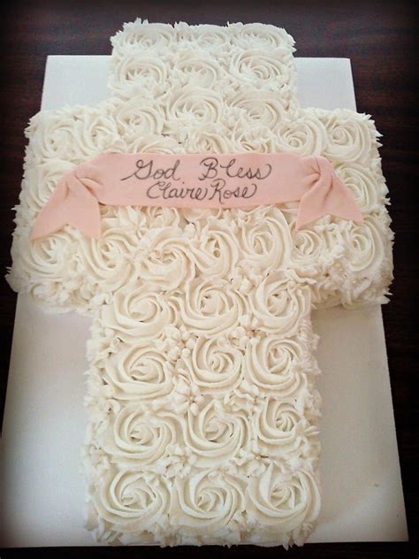 The sheridan baby bear hamper is an excellent choice for a christening gift with. Rose Baptism Cross - CakeCentral.com