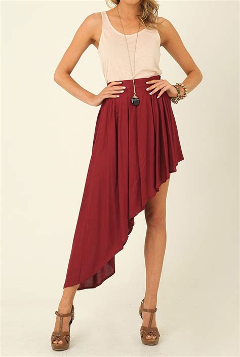 Lush Rock Your Closet Color Crazy Collection Asymmetrical Skirt