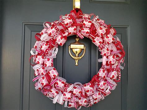 My Version Of The Valentines Ribbon Wreath Ribbon Wreath Version