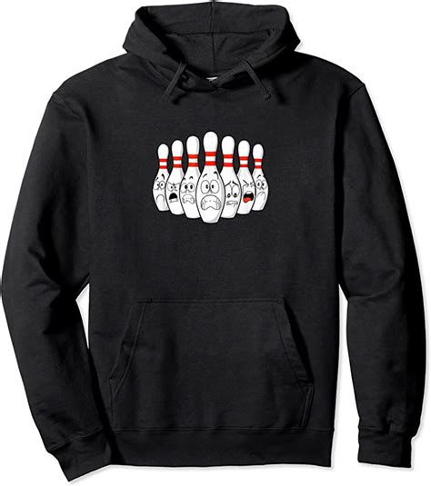 New Cartoon Bowling Funny Scared Bowling Pins T Shirts Tees Design