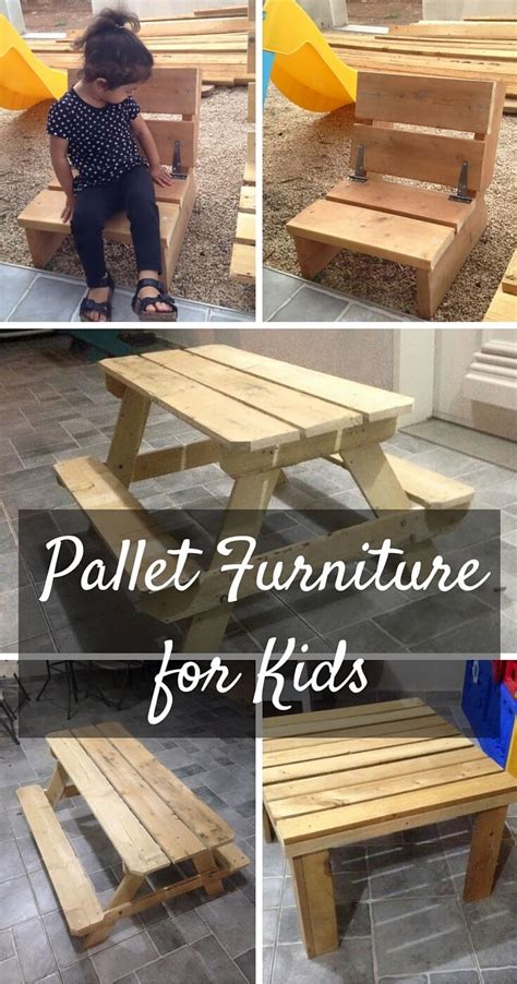 Once you've obtained the proper pallets, it's time to roll up your sleeves and get to work crafting one of the many nifty diy furniture plans we've curated below! Kids Furniture Made from Pallets - 101 Pallets