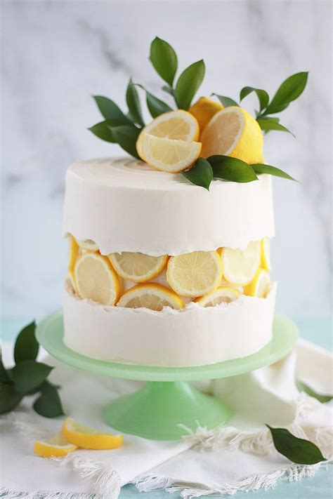 Lemon Slice Fault Line Cake Baking With Blondie Cake Decorating