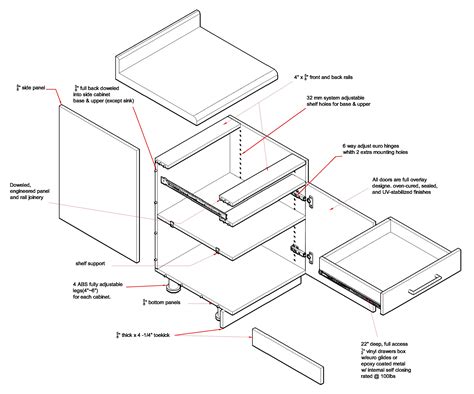 Square bar pulls instead of tubular. Cabinet Detail Drawing at GetDrawings | Free download