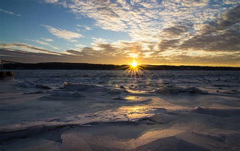 Frozen Sunrise Photograph By Carolyn Odell