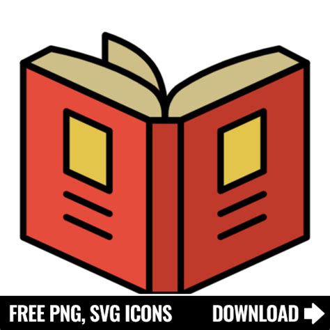 Free Book SVG, PNG Icon, Symbol. Download Image.