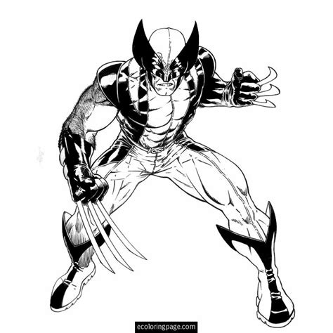 Coloriage Wolverine #74848 (Super-héros) – Dessin à colorier
