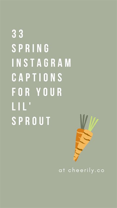 33 Spring Instagram Captions For Your Lil Sprout Cheerily
