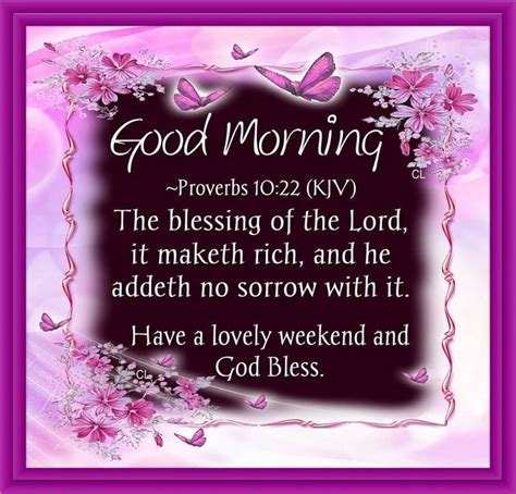 Good Morning Proverbs 1022 Have A Lovely Weekend And God Bless