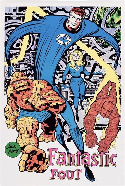Fantastic Four Marvelmania Poster By Jack Kirby Fantastic Four
