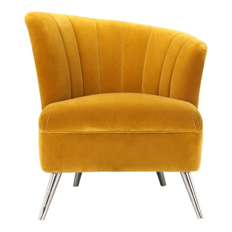 Layan Yellow Accent Chair By Moes Home Concepts Furniture