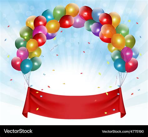 Happy Birthday Banner Background Royalty Free Vector Image