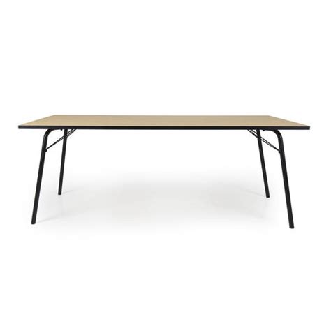 Scandinavian Design Dining Table Flow 2880 Tenzo Ab Oak Steel