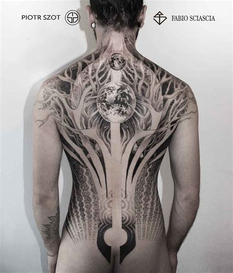 Full Back World Tree Tattoo Con Im Genes Tatuaje De Rbol En La Espalda