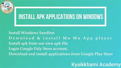 Install Android Applications Apk On Windows Youtube