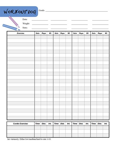 Health Printables Food Tracker Exercise Logs Mood Trackers More Fitness Tracker