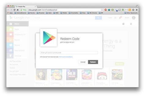 Google play gift cards (gift cards) and prepaid play balance including redeemed google play gift cards, credits or gift codes (credits) are valid only for 2. How to apply a Google Play gift card to your account | Android Central