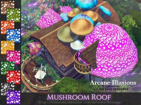 The Sims Resource Arcane Illusions Mushroom Roof