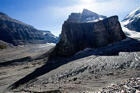 The Fairview Glacier At Lake Louise In Banff National Park