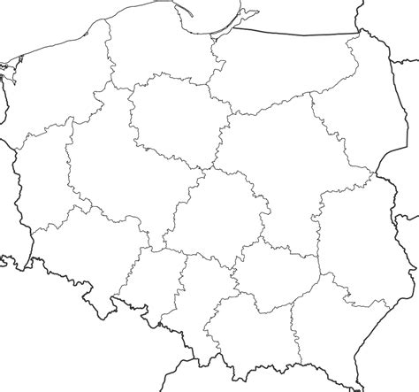 Mapa Konturowa Polski MapyKonturowe