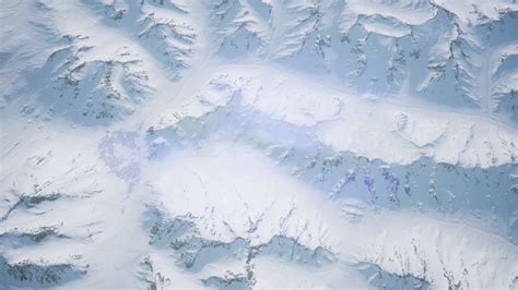 Aerial View Of Snow Covered Terrain Stock Video Footage Storyblocks