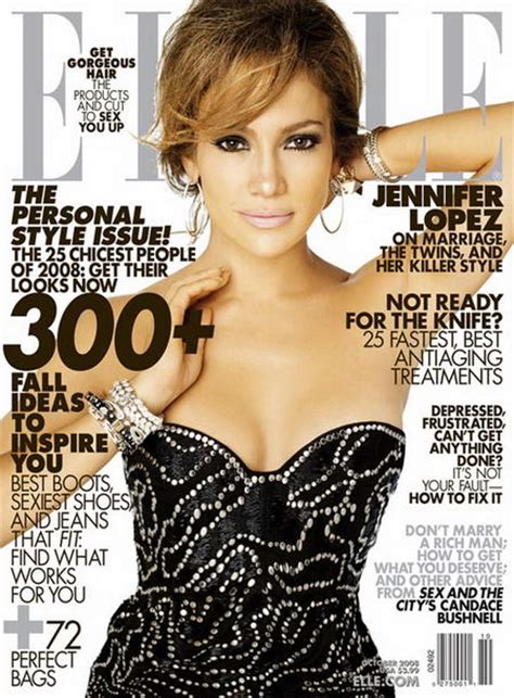 Jennifer Lopez Does Elle Us October 2008 Stylefrizz