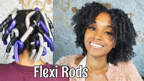 How To Master Flexi Rods Set On Wet Natural Hair Youtube