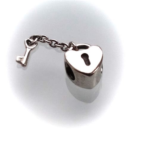 Pandora Sterling Silver Key To My Heart Love Lock And Key Charm With Box Fast FREE Delivery