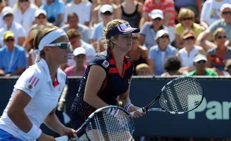 Us Open Clijsters Loses In Doubles The New York Times