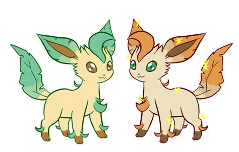 Butterflygonquick Doodle Of A Leafeon With How I Wish Its Shiny Looked