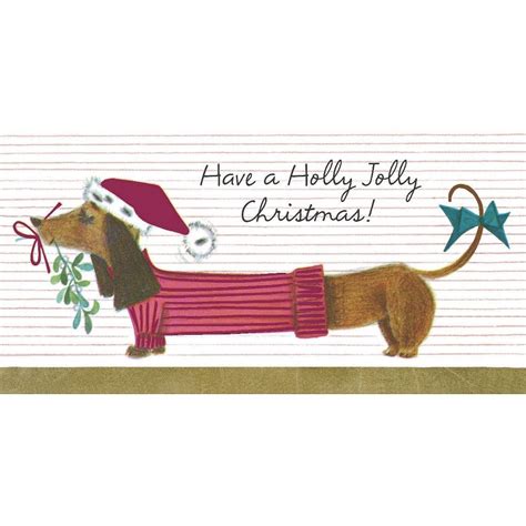 Holiday Boxed Cards Dachshund 14ct Dog Holiday Weiner Dog Dachshund