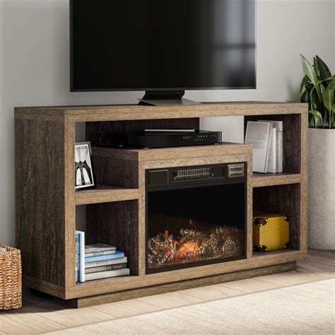 What benefits do you get from these fireplaces? Electric Fireplace TV Stand- For TVs up to 48" Console ...