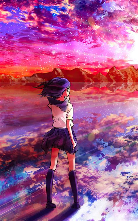 800x1280 Anime Girl Walking Towards Light 4k Nexus 7samsung Galaxy Tab