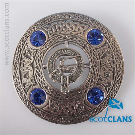 Lumsden Clan Crest Plaid Brooch Free Worldwide Shipping Available