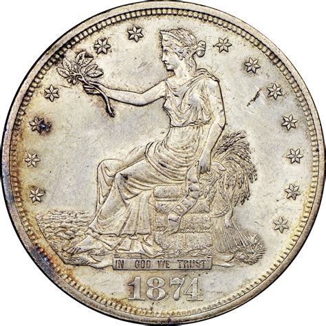 1874 T1 Ms Trade Dollars Ngc