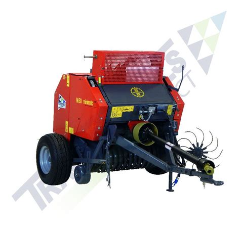 Tx48 Mini Round Hay Baler With Twine Wrap And Central Drawbar For Compact