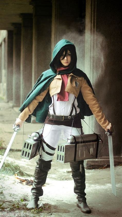 Attack On Titan Costume Cosplay Jacket Anime Hoodie Mikasa Cloak Survey