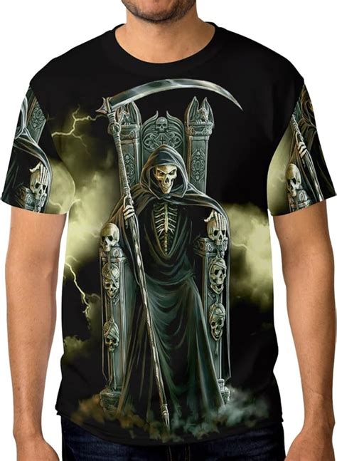 Tobe One King Of Grim Reaper Funny 3d Printed T Shirt For Men Short
