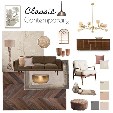 Classic Contemporary Interior Design Mood Board By Dilini Classic