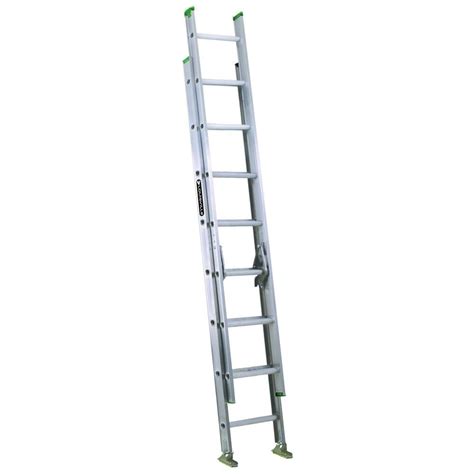 Werner 16 Ft Aluminum D Rung Extension Ladder With 300 Lb Load