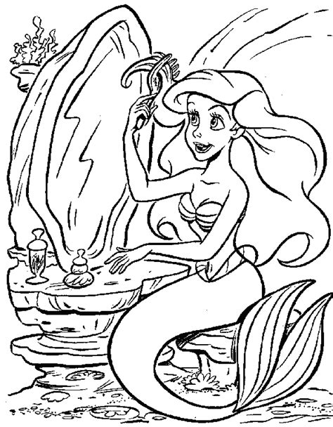 Free printable ariel the little mermaid coloring pages for kids. Ariel the Little Mermaid coloring pages for girls to print ...
