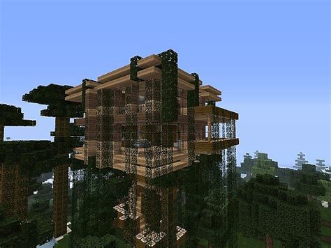 Modern Jungle Tree House Minecraft Map