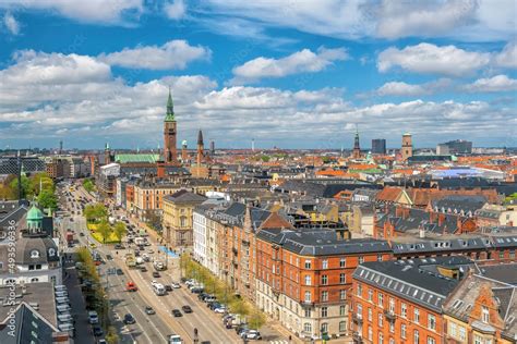 Copenhagen Downtown City Skyline In Denmark Obrazy Fototapety