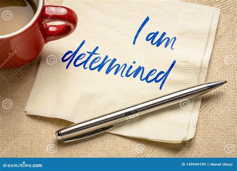 I Am Determined Positive Affirmation Stock Image Image Of Message