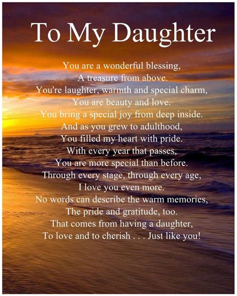 We celebrate your birthday, as you turn six today, but we have got the gift, just the perfect gift, that on this very special day happy birthday poem to young daughter. Personalised To My Daughter Poem Birthday Anniversary ...