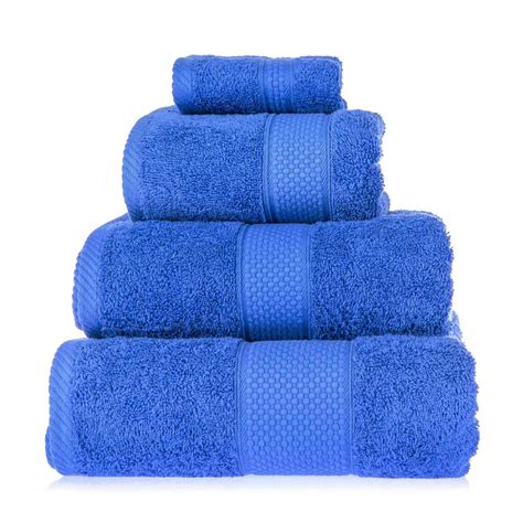 Turkish Cotton Royal Blue Bath Towel Set