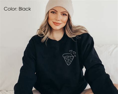 funny pizza sweatshirt pizza sweater minimalist clothing pizza etsy