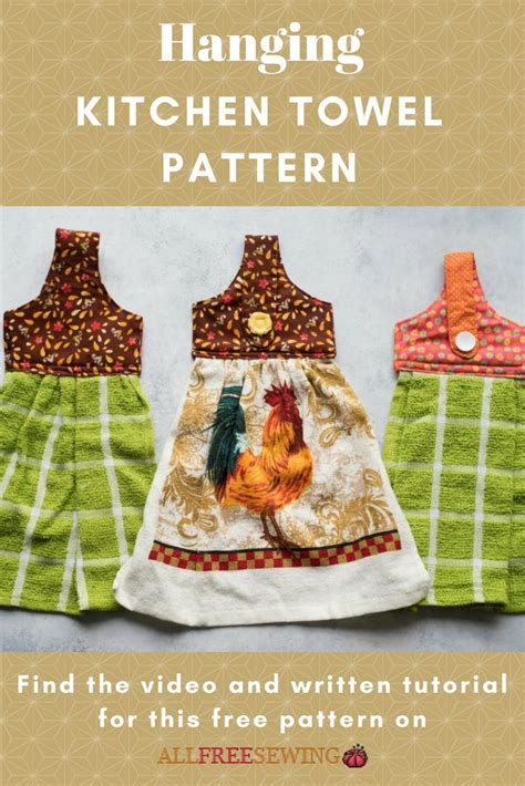 Hanging Kitchen Towel Pattern Video Tutorial