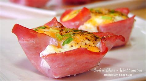 Baked Ham And Egg Cups Cook N Share